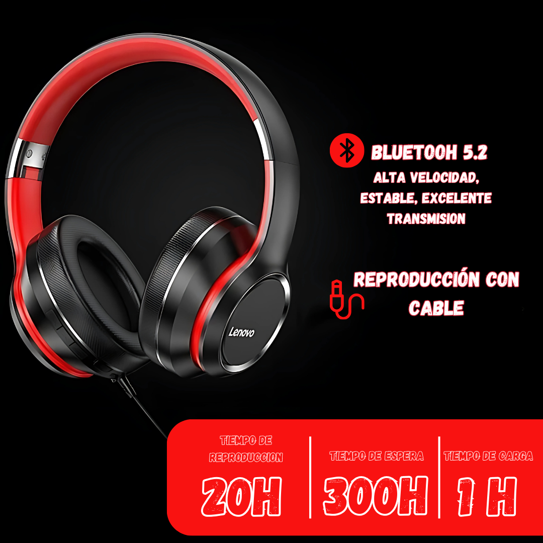 Lenovo-Auriculares inalámbricos MODELO HD200